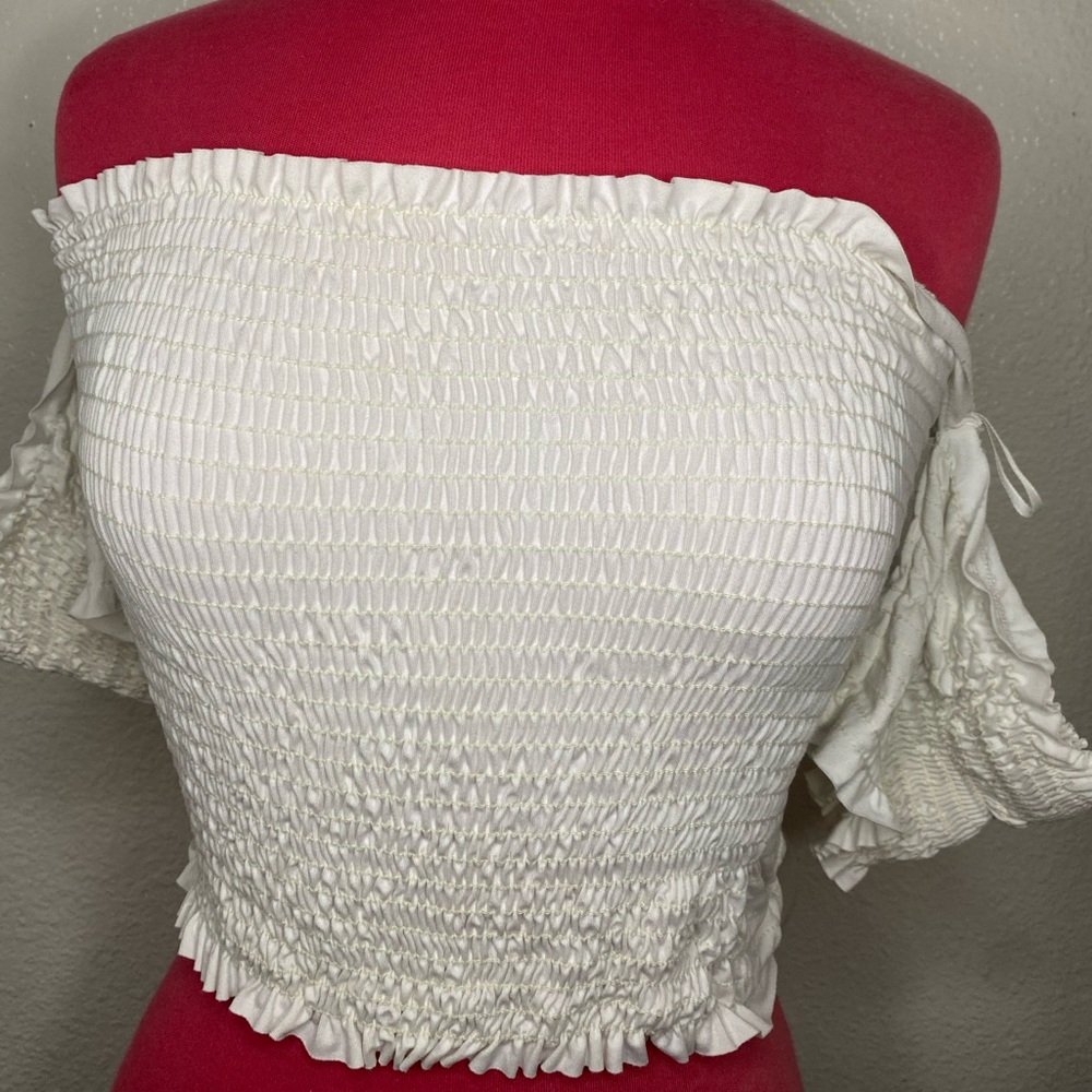 Off the shoulder crop top